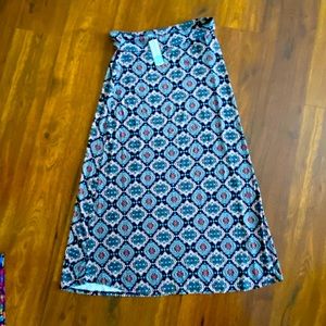 NWT Fall Medallion Maxi Skirt